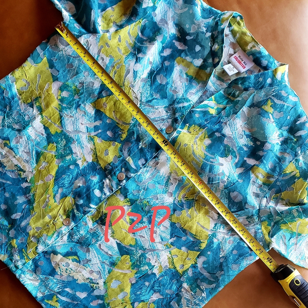 RUBY RD. Floral Burnout Jacket or Layered Top - 16 - NWOT - Picture 10 of 15